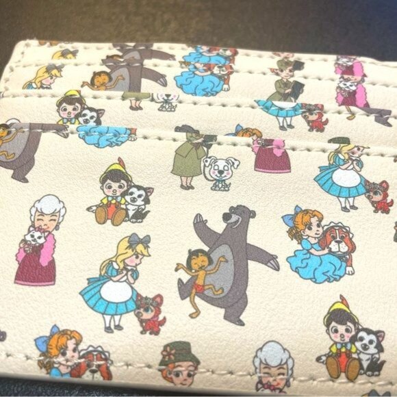 DISNEY Loungefly Disney Pets Chibi Animals Love Mini Backpack & Card Holder - Picture 5 of 15